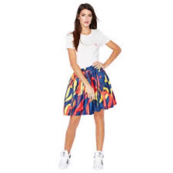 Adidas Originals Paris Print Multicolor Tshirt Dress Size M - Picture 2 of 9